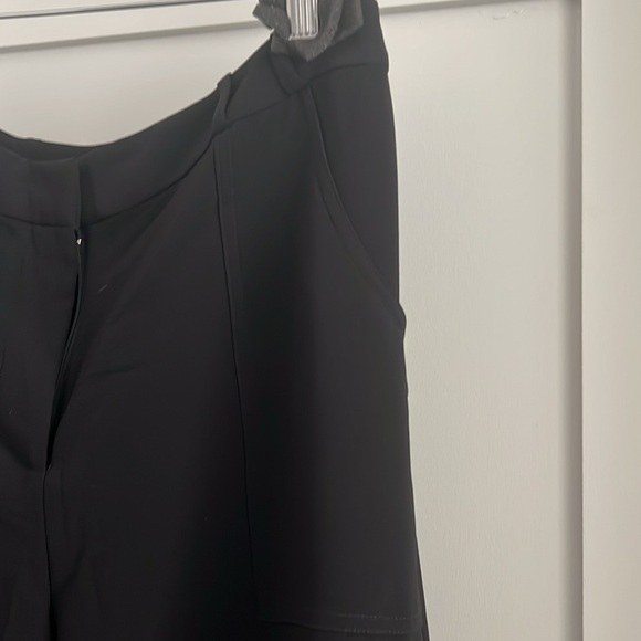 ￼Amanda Uprichard new with tags black wide leg cargo dress pants size large - Picture 4 of 7